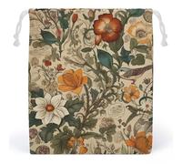 LYHVSFZQ Storage Bags Makeup Bag Retro Pattern Printed Toy Bag Reusable Bags Toiletry Organizer Multi Purpose Home Travel Pouch, style, 20*25cm, Contemporary