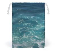 LYHVSFZQ Storage Bags Makeup Bag Toy Bag Reusable Bags Toiletry The Deep Blue Sea Printed Organizer Multi Purpose Foldable Ditty Bag Travel Pouch, style, 12*18cm, Contemporary