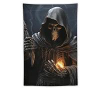 LYHVSFZQ Tapestry Wall Art Hanging Hanging Decor Grim Reaper Printed Tapestry Wall Hanging Tapestry for Living Room Home 40 X 60 Inches