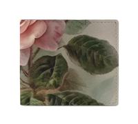 LYHVSFZQ Wallet Card Case Vintage Beautiful Rose Printed Coin Purse Mens Wallet Ideal for Work Travel And Daily Use, style, One Size, Casual