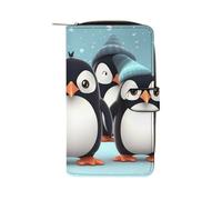 LYHVSFZQ Wallet for Men Coin Purse Card Case with Zipper Cute Penguins Printed Wallet for Daily Use And Holiday Gifts, style, 19.7x11x3.5cm