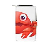 LYHVSFZQ Wallet for Men Coin Purse Card Case with Zipper Cute Red Crab Printed Wallet for Daily Use And Holiday Gifts, style, 19.7x11x3.5cm