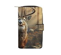 LYHVSFZQ Wallet for Men Coin Purse Card Case with Zipper Deer Hunting Season Printed Wallet for Daily Use And Holiday Gifts, style, 19.7x11x3.5cm