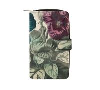 LYHVSFZQ Wallet for Men Coin Purse Card Case with Zipper Three Flowers Painting Printed Wallet for Daily Use And Holiday Gifts, style, 19.7x11x3.5cm