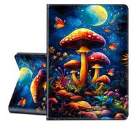 LYHXLYJH Case for Microsoft Surface Pro 8 13 Inch 2021 Tablet-Slim PU Leather Adjustable Stand Smart Cover,Mushroom Moon in The Forest