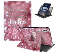 LYHXLYJH Case for Samsung Galaxy Tab S11 Ultra 2025 14.6",360 Degree Rotating Smart Cover Case with S Pen Holder & Auto Sleep/Wake-Pink Shiny Pearl