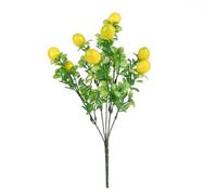 LYHYDMA Artificial lemon branch Simulation Lemon Branches Artificial Plants Yellow+Green 36cm Home Decoration Party Supplies 1pcs Foam Fruits Ornament