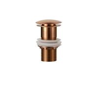 LYHYDMA Basin Sink Pop Up Drainsink plug Brushed Rose Gold Bathroom Basin Sink Pop Up Drain Waste Stopper Bathroom Faucet Accessories(Rose gold no hole)