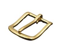 LYHYDMA Belt Buckle 10pcs Solid Brass Belt Buckle End Bar Heel bar Buckle Single Pin Belt Half Buckle For Leather Craft Bag Strap Jeans Webbing Dog Collar(16mm)