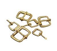LYHYDMA Belt Buckle 10pcs Solid Brass Metal Heel Bar Buckle End Bar Roller Buckle Rectangle Single Pin for Leather Craft Bag Belt Strap Webbing(Inner width 20mm)
