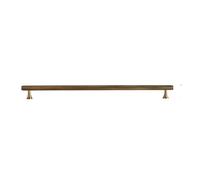 LYHYDMA Cabinet Handles Solid Antique Brass Diamond-Cut Cross Knurl Pattern Bronze Wardrobe Cabinet Handles T-bar Knobs Pitch 320mm Long Pull(Pitch-Row-320mm)