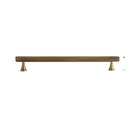 LYHYDMA Cabinet Handles Solid Antique Brass Diamond-Cut Cross Knurl Pattern Bronze Wardrobe Cabinet Handles T-bar Knobs Pitch 320mm Long Pull(Pitch-Row-192mm)
