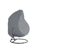 LYHYDMA Egg Chair Cover Hanging Chair Cover With UV Sun Protector Outdoor Garden Swing Egg Waterproof Rattan Seat Furniture(Grey,230x200cm)