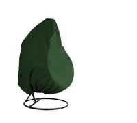 LYHYDMA Egg Chair Cover Hanging Chair Cover With UV Sun Protector Outdoor Garden Swing Egg Waterproof Rattan Seat Furniture(Green,190x115cm)