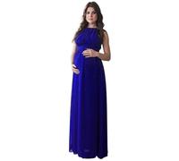 LYHYDMA Maternity Dress Womens Summer Clothes Maternity Dress Wedding for Pregnant Femme Enceinte Robe(Blue,XXL)