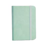 LYHYDMA Mini Notebook Mini Book A7 Notebook Portable Notepad Small Pocket Skin Feeling Leather Waterproof Notes School Supplies(Light green)