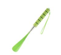 LYHYDMA Shoe Horn 1 PC Shoe Accessories Plastic Long Shoehorn Lifter Curved Hook Design Lazy Man Shoes Portable(GRAY)