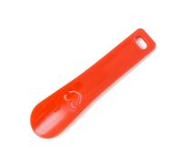 LYHYDMA Shoe Horn Plastic Horn Spoon Shape Shoehorn Black Shoe Lifter Flexible Sturdy Slip(Red)