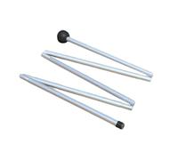 LYHYDMA Tent Poles 1.6/2.1m Tent Pole Foldable Beach Canopy Shelter Tarp Aluminum Alloy Brackets For Camping Party(Flat head 2.1m)