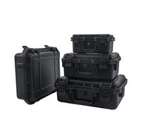 LYHYDMA Toolbox Organiser Empty 1pc Portable Plastic Protective Safety Tool Box, Waterproof Anti-fall Precision Instrument Case, Sponge Shockproof ToolBox(363x290x136mm)