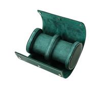LYHYDMA Watch Box Prevents Scratching and Oxidation Watch Box Case Pouch Organizer Classic Travel Storage Leather Bag PU(Green 2 Bits-71)