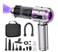 Lyiazsoy Car Vacuum Cleaner Cordless,27000PA High Power Mini Vacuum Cleaner,Rechargeable Handheld Vacuum Cordless,car hoovers for Pet Hair, Home, Office, Kitchen,Pc,sofa