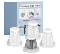 Lyiazsoy Car Vacuum Cleaner HEPA Filter Replacement, Filters Household Vacuum Filter Accessories for Handheld Vacuum Cleaner, 4Pcs HEPA Filters for Lyiazsoy Vacuum Cleaner