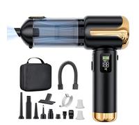 Lyiazsoy Handheld Vacuum Cleaner Cordless,27000PA High Power Mini Vacuum Cleaner,Can be Quickly Charged Car Vacuum Cleaner,car hoovers for Pet Hair, Home, Office, Kitchen,Duster(Black)