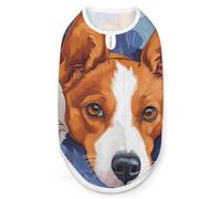Lying Basenji Dog Cute Dog Clothes Costume Cat Pajamas Puppy Gift Pet Sweater Coat Jacket