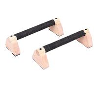 Lying Curry Comb for Men - Pushup Handles | Parallettes Bars, 2x Training Equipment, Accessories at Home in the Gym with Wooden Handles for Strength Training, Calisthenics, Chest, Shoulders, Arm, Core