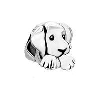 Lying Dog Puppy Charm Charm fits Pandora Charms Moments Bracelet Puppy Animal Bead Birthday Jewellery Gift for Women Daughter Sister Dog Lover