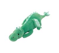 Lying Dragon Plush 60cm, Super Soft Dragon Lamb Kuscheltje, Children's Pillow Dragon Shape Pink&Green, Plush Toy Boys Girls (Green)