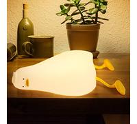Lying Flat Duck Night Light, Rechargeable LED Sleep Lamp, Soft Cute Night Light for Kids Bedside, Breastfeeding