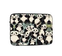Lying giant pandas 10 inch Print Laptop Case, Business/Office Commuter Laptop Case