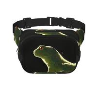Lying lizard Pattern trendy fashionable waist bag, unisex travel sports messenger bag