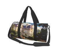 Lying Tiger Round Sport Duffle Bag – A Stylish, Foldable Duffel Bag with Ample Capacity, Lightweight and Durable, Perfect for The Gym, Beach, Weekend Trips, and Travel.