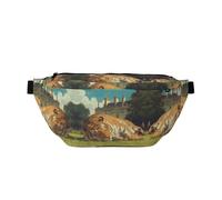 Lying Tiger Stylish Crossbody Belt Bag – Lightweight and Waterproof, with an Adjustable Shoulder Strap (80-150cm), Perfect for Travel, Shopping, and Outdoor Adventures.
