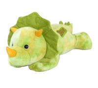 Lying Triceratops Stuffed Animal, Dinosaur Plush Toy with Embroidery Detail, Fluffy Plush Pillow for Home Decor, Sofa Cushion, Birthday Gift(80cm/32in)
