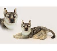 Lying Wolf Cub Plush Soft Toy by Hansa 6721 50cm