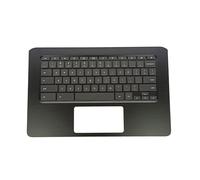Lyinsen Replacement for HP Chromebook 11 14 G5 14A 14-CA 14-DB TPN-Q204 Laptop Upper Case Palmrest Keyboard Assembly Part 11.6" L14355-001 Top Cover Black