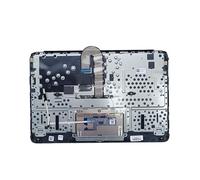 Lyinsen Replacement for HP Chromebook 11A G8 EE Laptop Upper Case Palmrest Keyboard Touchpad Assembly Part 11.6" L92832-001 Top Cover Black