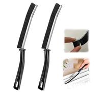 LYINUR Cleaning Brush for Small Spaces, 2Pcs Gap Crevice Cleaning Brushes, Groove Scrubbing Radiator Cleaner Brush, Window Door Bathroom Kitchen Flat Brush Head Hard Bristle Thin Cleaning Tool