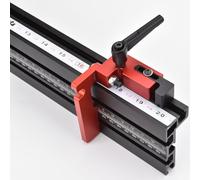 Lyirfan 75 Type Miter Track Stop Aluminium Chute Locator, for T-Slot T-Track Woodworking Limiter Hand Tools, II-66