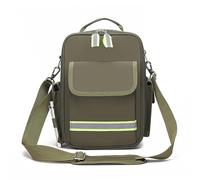 Lyirfan Emergency Bags Empty,Medical Bag with Handle and Shoulder Strap,with Multiple Pockets and Reflective strip Medical Supplies Bag,for Home Care, Outdoors Hiking Travel. (Green)