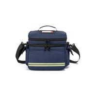 Lyirfan Family Medical Bag Empty,Double Layer Emergency Medical Supplies Bag,First Aid Bag Suitable for Home or Travel Use (Blue, L)