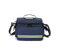 Lyirfan Family Medical Bag Empty,Double Layer Emergency Medical Supplies Bag,First Aid Bag Suitable for Home or Travel Use (Blue, S)