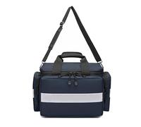Lyirfan Large Medical Bag Empty,Professional Emergency Medical Trauma Bag,Travel First Aid Bag,Medical Supplies Organizer Storage,for Home Health Care,EMT, EMS(Blue)
