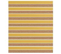 Lyivisk Pack of 16 Self-Adhesive Cork Strips, Hat Reduction - to Adjust Hat Size 200 x 20 x 2 mm, Self-Adhesive Hat Band Inside, Cork Self-Adhesive, Easy to Use Cork Inserts
