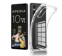 LYJERRY 1pcs Transparent Shockproof Protective Case for Sony Xperia 10 VI, Clear