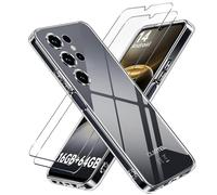 LYJERRY Case Compatible with OUKITEL C2 Case with 2Pcs Tempered Glass Screen Protector, Soft TPU Shockproof Cover, Anti-Scratch Protection, Slim Fit, Clear